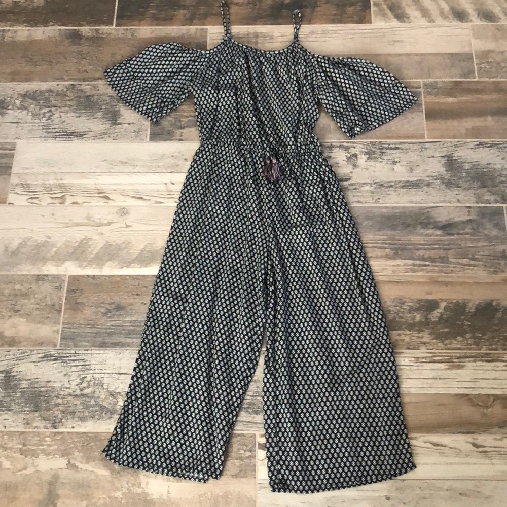 Girl’s Cold Shoulder Jumpsuit